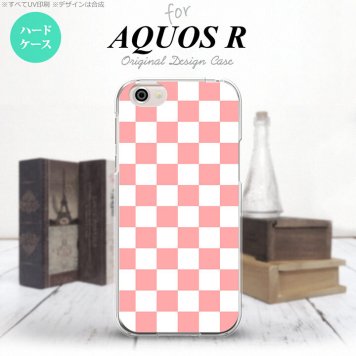 【SH03J】【スマホケース/スマホカバー】【アクオス R】SH03J スマホケース AQUOS R SH-03J カバー アクオス R スクエア 白×ピンク nk-sh03j-765【メール便送料無料】
