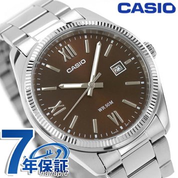 カシオ チープカシオ CASIO スタンダード クォーツ 電池式 MTP-1302DD-5AV 海外モデル メンズ チプカシ 腕時計 ブランド アナログ ブラウン