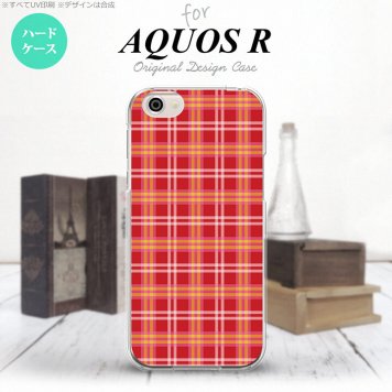 【SH03J】【スマホケース/スマホカバー】【アクオス R】SH03J スマホケース AQUOS R SH-03J カバー アクオス R チェックB 赤 nk-sh03j-432【メール便送料無料】