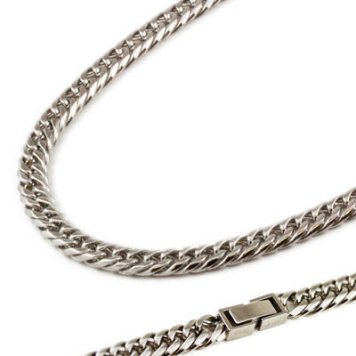 CrazyAngel クレイジーエンジェル 6面ダブル 喜平 チェーン ネックレス 金属アレルギー対応 ステンレス316L 60cm CA-972