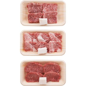 松阪牛焼肉3部位食べ比べセット (MBKTY30-MA) [お中元][お歳暮] ※送料無料(北海道・沖縄・離島への配送不可)