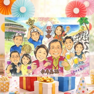 誕生日のお祝いに、大切な贈り物だから心を込めて仕上げます。 贈り物 似顔絵 古希 プレゼント 手描き ギフト 名入れ 誕生日 敬老の日 記念日 長寿 お祝い 大人数 ご両親 家族 祖父母 名入れ 下書き確認 修正無料 喜ばれる 親孝行 似てる サプライズ 70歳 古希祝い 傘寿 宝物 メモリアルギフト 節目 ウェディングギフト イラスト 長寿祝い メモリアル オリジナル お祝い返し 贈答品