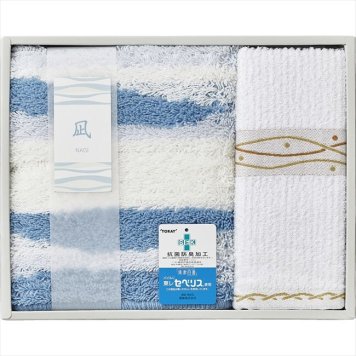  凪 バスマットS&フェイスタオル  094660 内祝 内祝い お祝 御祝 記念品 出産内祝い プレゼント 快気祝い 粗供養 引出物