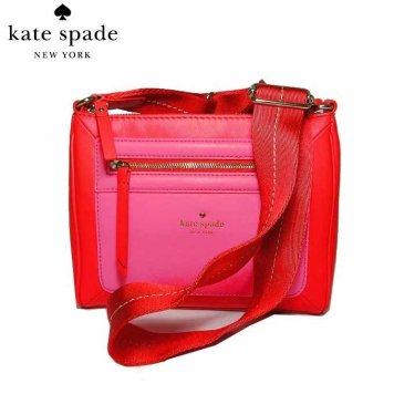 ケイト・スペード ブティック kate spade ショルダーバッグ PXRU5441-990 vic / sunset court レザー 斜め掛けショルダー ger/stwbfy(990)レッド系×ピンク系