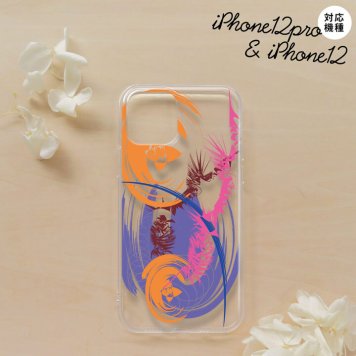 iPhone12/iPhone12pro iPhone12 / iPhone12pro スマホケース ソフトケース アート クリア 紫 メンズ レディース nk-i12-tp1268