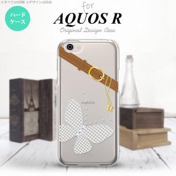 【SH03J】【スマホケース/スマホカバー】【アクオス R】SH03J スマホケース AQUOS R SH-03J カバー アクオス R バタフライ・蝶(E) クリア nk-sh03j-323【メール便送料無料】