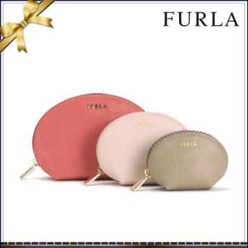 フルラ PAPERMOON レザー ポーチ 3個セット FURLA ブランド 小物入れ 人気