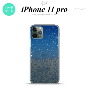 iPhone11Pro iPhone11 Pro スマホケース ハードケース ビル 青 メンズ レディース nk-i11p-1085