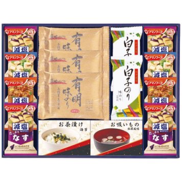 【ギフト対応無料】味之庵 永谷園&白子味のり&アマノフーズ詰合せ 6464-50 (6464-50) ※送料無料(北海道・沖縄は除く)