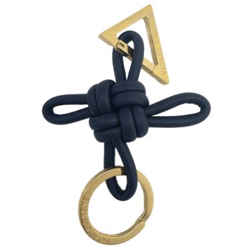ボッテガヴェネタ BOTTEGA VENETA トライアングル ダブルノット キーリング キーホルダー TRIANGLE KEY RING 619100 V0050 4528 bkbo00184l レディース ブルー+パープル