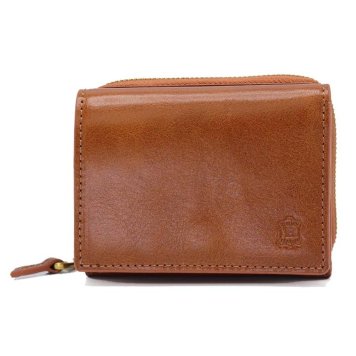 ベリーズヨーク　BELLIES YORK　三つ折り財布　BYHL9830BR　ブラウン　ベジタブルタンニン　イタリアンレザー　牛革　「エイジングを楽しむ革小物」　ふたつ折り財布