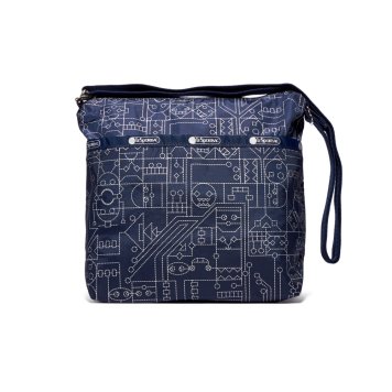 レスポートサック LeSportsac バッグ ショルダーバッグ 斜めがけバッグ 7562 E332 SMALL CLEO CROSSBODY スモールクレオ クロスボディ TYPE FACE ネイビー系