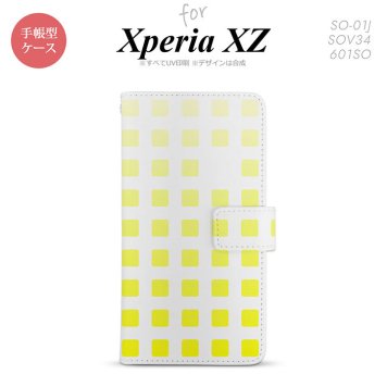 【手帳型 スマホ カバー ケース】【SO01J】【エクスペリア XZ 】手帳型 ケース SO-01J スマホ カバー XPERIA XZ エクスペリア スクエア 黄 nk-004s-so01j-dr1364【メール便送料無料】