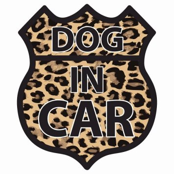 DOG IN CAR ステッカー ヒョウ柄 ルート66 愛犬車用グッズ カーステッカー シール sticker 安全対策 あおり運転 かっこいい おしゃれ かわいい 車ステッカー ステッカー 車 サインステッカー ドライブ 防水 屋外 屋内 カーサイン