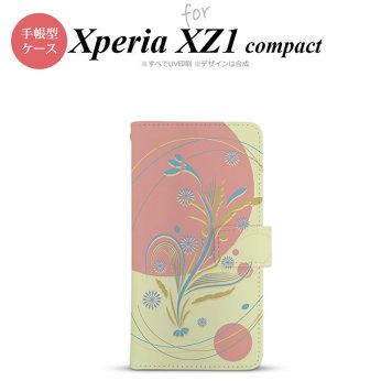 【手帳型 スマホ カバー ケース】【SO02K】【エクスペリア XZ1】手帳型 ケース SO-02K スマホ カバー Xperia XZ1 Compact エクスペリア 和柄 ピンクB nk-004s-so02k-dr1230【メール便送料無料】