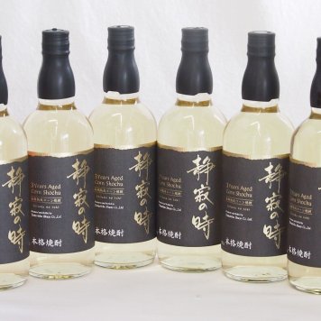 6本セット(100％とうもろこし樫樽長期貯蔵焼酎 静寂の時25度(宮崎県)) 720ml×6本