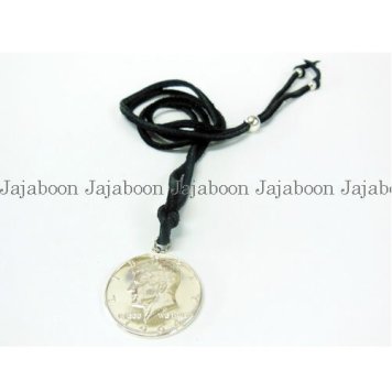 美しい銀貨のペンダントJAJABOON ケネディ銀貨 （シルバー900） 50セント コイン ペンダント シルバー アクセサリー ユニセックス　プレゼントにも最適！