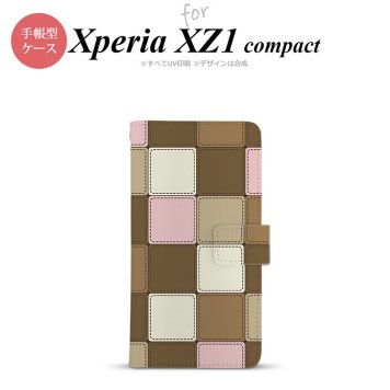 【手帳型 スマホ カバー ケース】【SO02K】【エクスペリア XZ1】手帳型 ケース SO-02K スマホ カバー Xperia XZ1 Compact エクスペリア パッチワーク風 ミックスD nk-004s-so02k-dr1674【メール便送料無料】