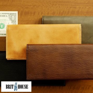 BRIT HOUSE ヤギ革長財布 小銭入れあり Goat Leather