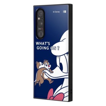 Xperia 1 V / 『ディズニーキャラクター』/耐衝撃ハイブリッドケース KAKU / チップ&デールとドナルド ※送料無料(ポスト投函)