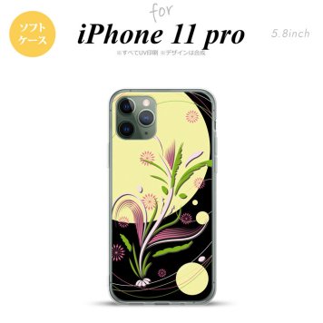 iPhone11Pro iPhone11 Pro スマホケース ソフトケース 和柄 黒 メンズ レディース nk-i11p-tp1226