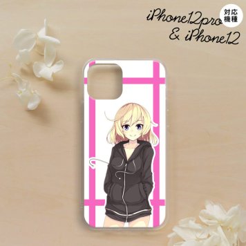 iPhone12/iPhone12pro iPhone12 / iPhone12pro スマホケース ソフトケース 女の子 B ピンク メンズ レディース nk-i12-tp1327