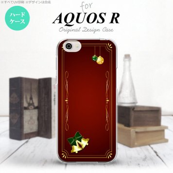【SH03J】【スマホケース/スマホカバー】【アクオス R】SH03J スマホケース AQUOS R SH-03J カバー アクオス R クリスマス枠 赤 nk-sh03j-641【メール便送料無料】