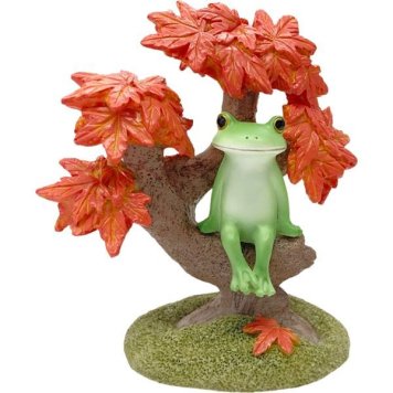 【ギフト対応無料】コポー 紅葉の盆栽とカエル ダイカイ Copeau(コポー) コポーシリーズ かえる カエル 置物 オブジェ ※送料無料(北海道・沖縄は除く)