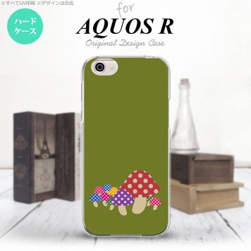 【SH03J】【スマホケース/スマホカバー】【アクオス R】SH03J スマホケース AQUOS R SH-03J カバー アクオス R きのこ 緑 nk-sh03j-743【メール便送料無料】