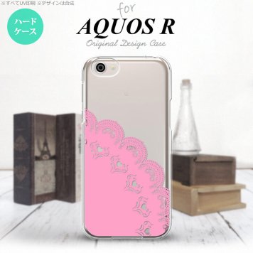【SH03J】【スマホケース/スマホカバー】【アクオス R】SH03J スマホケース AQUOS R SH-03J カバー アクオス R レース(A) ピンク nk-sh03j-724【メール便送料無料】