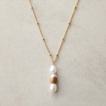 cocoro 朱漆秀衡塗 淡水ネックレス　 TH163-makie-09  内祝 内祝い お祝 御祝 記念品 出産内祝い プレゼント 快気祝い 粗供養 引出物