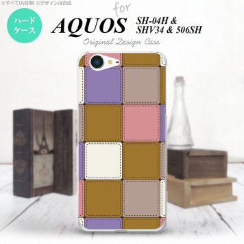 【SH04H】【スマホケース/スマホカバー】【アクオス ゼータ】SH04H スマホケース AQUOS ZETA SH04H カバー アクオス ゼータ パッチワーク風 ミックスC nk-sh04h-1673【メール便送料無料】