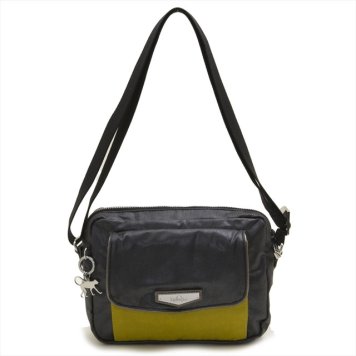 キプリング Kipling 斜めがけショルダーバッグ ポシェット MERISSA Sunshine Bl グレーブラック＋イエローグリーン系 K15505 46M