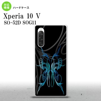 Xperia10V Xperia10V スマホケース 背面ケース ハードケース ピンスト 黒 青 2023年 7月発売 nk-xp105-1242