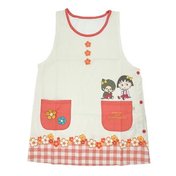 モンチッチ × ちびまる子ちゃん 裾切り替えエプロン キッチン アパレル