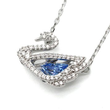 スワロフスキー swarovski ネックレス アクセサリー 5533397 Swan スワン レディース ブルー 海外正規品