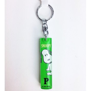 ピーナッツ スヌーピー アクリルスティックキーホルダー イニシャル P グッズ  (MCOR)