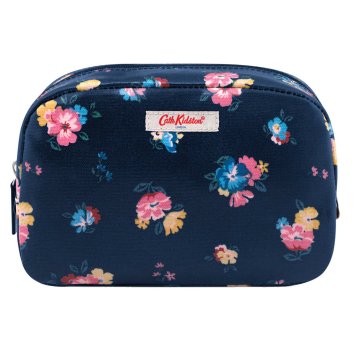 キャスキッドソン Cath Kidston ポーチ 985406 105965717969102 CLASSIC COSMETIC CASE PARK MEADOW BUNCH クラシック コスメティック ケース 化粧ポーチ パーク メドウ バンチ NAVY ネイビー＋フラワー柄マルチカラー