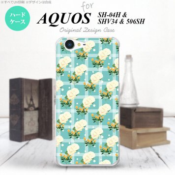 【SH04H】【スマホケース/スマホカバー】【アクオス ゼータ】SH04H スマホケース AQUOS ZETA SH04H カバー アクオス ゼータ チェック・バラ 青 nk-sh04h-254【メール便送料無料】