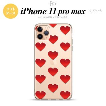 iPhone11ProMax iPhone11pro max スマホケース ソフトケース ハート A 赤 メンズ レディース nk-i11pm-tp017