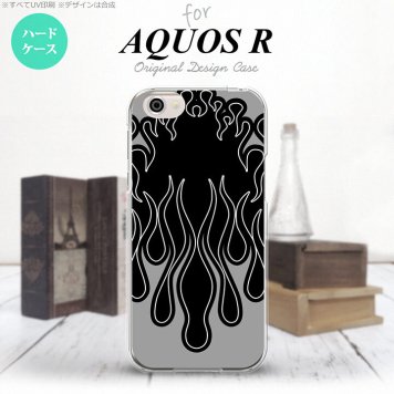 【SH03J】【スマホケース/スマホカバー】【アクオス R】SH03J スマホケース AQUOS R SH-03J カバー アクオス R ファイヤー 黒×黒 nk-sh03j-1302【メール便送料無料】