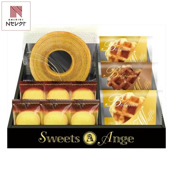 スイーツアンジュ ベルギーワッフルと焼菓子 ギフトセット 計10個入 スイーツ 個包装 焼き菓子 詰め合わせ クッキー ワッフル【北海道・沖縄県・離島 配送不可】