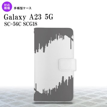 Galaxy A23 GalaxyA23 手帳型スマホケース カバー ホラー グレー 2022年 10月発売 nk-004s-a23-dr195