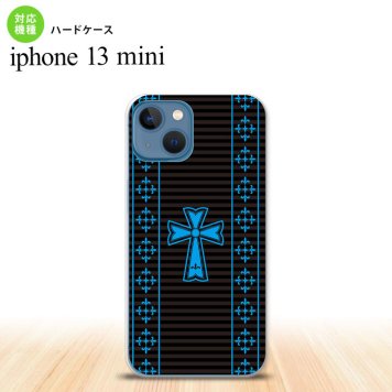iPhone13mini iPhone13 mini ケース ハードケース ゴシック 黒 水色  nk-i13m-1009