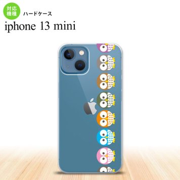 iPhone13mini iPhone13 mini ケース ハードケース フクロウ 帯 緑  nk-i13m-1091