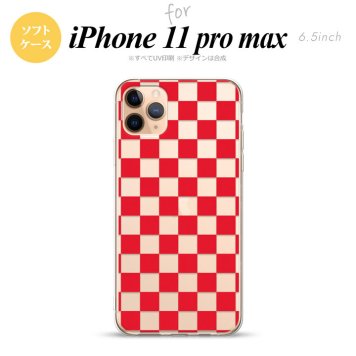 iPhone11ProMax iPhone11pro max スマホケース ソフトケース スクエア 赤 メンズ レディース nk-i11pm-tp033