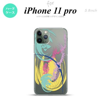 iPhone11Pro iPhone11 Pro スマホケース ハードケース アート クリア 黄 メンズ レディース nk-i11p-1267