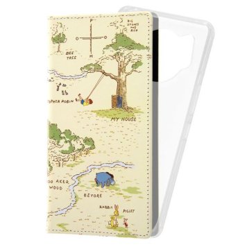 AQUOS R7 『ディズニーキャラクター』/手帳型アートケース FLEX CASE/くまのプーさん_044 ※送料無料(ポスト投函)