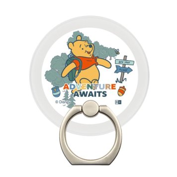 ディズニー / magness マグネット スマホリング スタンド / プーさん_travel1 ※送料無料(ポスト投函)
