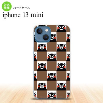 iPhone13mini iPhone13 mini ケース ハードケース くまモン スクエア 茶  nk-i13m-km20
